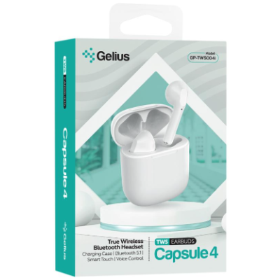 Беспроводные наушники Gelius Pro Capsule 4 GP-TWS-004i White, белый