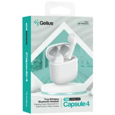 Беспроводные наушники Gelius Pro Capsule 4 GP-TWS-004i White, белый Беспроводные наушники Gelius Pro Capsule 4 GP-TWS-004i White, белый