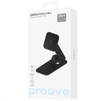 Беспроводное зарядное устройство Proove Energy Fold 3in1 15W Black, Чорний Беспроводное зарядное устройство Proove Energy Fold 3in1 15W Black, Чорний