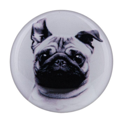 Тримач PopSocket Circle (Pug 05) Чорний