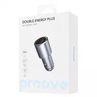 Автомобільний зарядний пристрій Proove Double Energy Plus (USB+Type-C) 53W