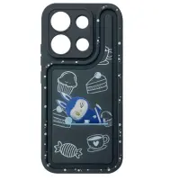 Чехол накладка Labubu Xiaomi Redmi Note13 Pro 4G Темно-Серая