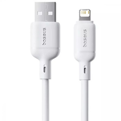 Кабель Baseus Silky Lightning 2.4A 1м Белый