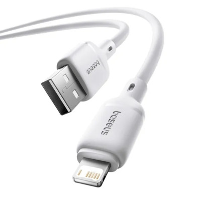 Кабель Baseus Silky Lightning 2.4A 1м Белый