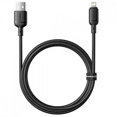 Кабель Baseus Silky Lightning 2.4A 1м Черный
