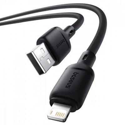 Кабель Baseus Silky Lightning 2.4A 1м Черный