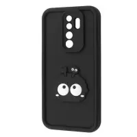 Чехол Накладка Pretty Things Xiaomi Redmi 9 Черная/ Глаза