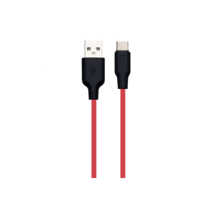 Кабель дата Hoco X21 USB Type A - Type-C 1м Чёрно-красный