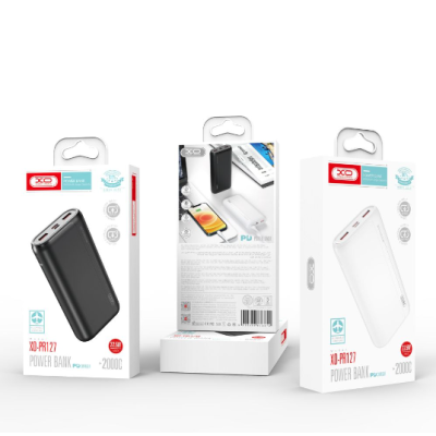 Універсальна мобільна батарея Повербанк XO PR127 20W PD 20000mAh Чорний