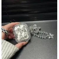 Чохол для навушників AirPods 1/2 Прозорий Метелик