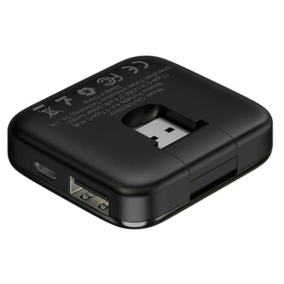 USB хаб Baseus Fully (4USB) Black, Чорний