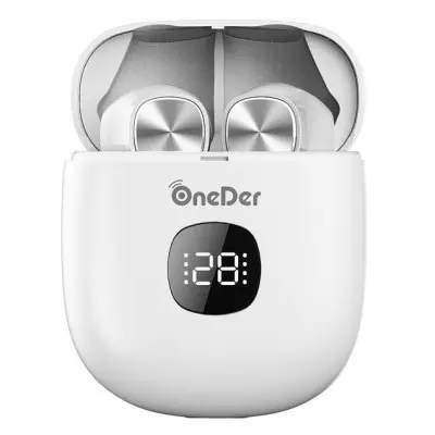 Беспроводные наушники Stereo Bluetooth Headset OneDer TWS-W16 White, белый Беспроводные наушники Stereo Bluetooth Headset OneDer TWS-W16 White, белый
