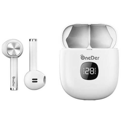 Безпровідні Bluetooth-навушники Stereo Bluetooth Headset OneDer TWS-W16 White, білий