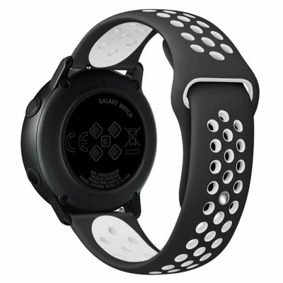 Ремешок Amazfit Bip (Универсальный 20мм) Nike Sport Черный/Белый