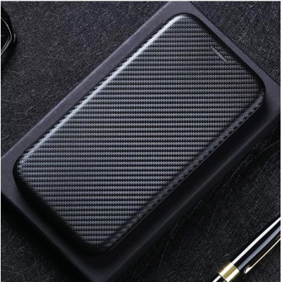 Чехол-книжка Anomaly Carbon Realme Realme 8 Чёрная