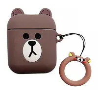 Чохол для навушників AirPods 1/2 3D Медведик