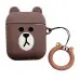 Чохол для навушників AirPods 1/2 3D Медведик
