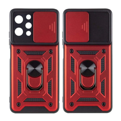Чехол накладка Serge Ring Camshield Xiaomi Redmi 12 Красная