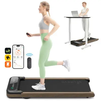 Бігова доріжка UREVO SpaceWalk E4W wood grain URTM026