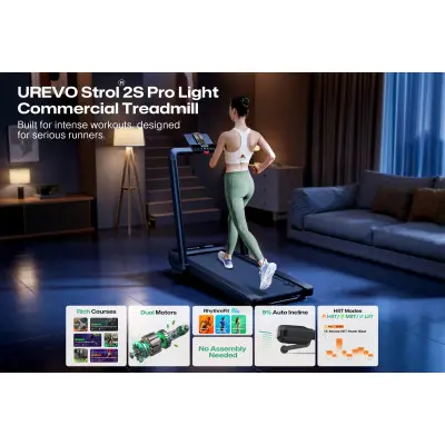 Бігова доріжка UREVO Strol 2S Pro black URTM036