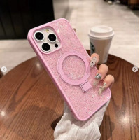 Чехол накладка Swarovski Stand MagSafe iPhone 15 Pro Розовая Чехол накладка Swarovski Stand MagSafe iPhone 15 Pro Розовая