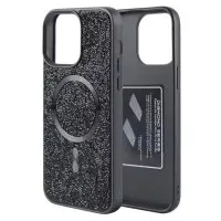 Чехол накладка Swarovski MagSafe iPhone 16 Pluse Черная