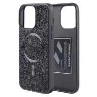Чехол накладка Swarovski MagSafe iPhone 16 Pro Черная Чехол накладка Swarovski MagSafe iPhone 16 Pro Черная