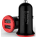 Автомобільний зарядний пристрій Colorway 2USB AUTO ID 3.4A (17W) Red Black, Червоний/ Чорний