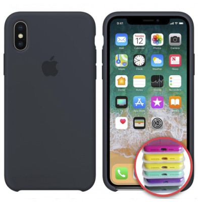 Накладка HC iPhone X Сіра/ Pebble