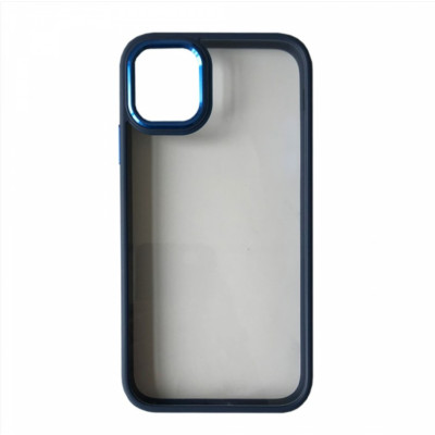 Чехол накладка Crystal Guard iPhone 12 Pro Max Темно-синяя