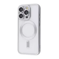 Чехол накладка Metal Matte MagSafe  iPhone 15 Pro Max White Titanium