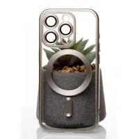 Чехол накладка Metal Matte MagSafe  iPhone 15 Pro Natural Titanium