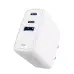 Мережевий зарядний пристрій Proove Shot Gan 67W 2PD+USB White, Білий