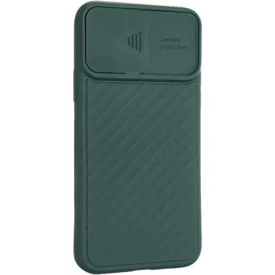 Чехол накладка Carbon Camera Air Samsung A515 (A51) Зеленая