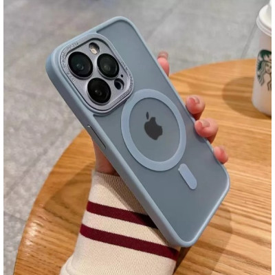 Чохол накладка Protective Camera Matte Clear iPhone 15 Plus Чорна