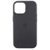 Чохол накладка Leather Case with MagSafe iPhone 14 Pro Чорна/Midnight (AAA Animation)