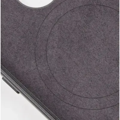 Чехол накладка Leather Case with MagSafe iPhone 14 Pro /Midnight