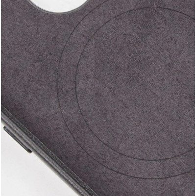 Чохол накладка Leather Case with MagSafe iPhone 14 Pro Max Чорна/Ink