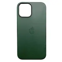 Чехол накладка Leather Case with MagSafe iPhone 13 Секвоя Зеленая /Sequoia Green  (AAA Animation)
