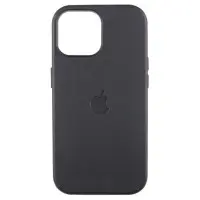 Чехол накладка Leather Case with MagSafe iPhone 13 /Midnight (AAA Animation)