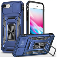 Чехол накладка Camshield Army Ring iPhone 7 Синяя