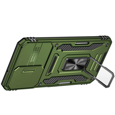 Чехол накладка Camshield Army Ring Samsung A155 (A15 5G) Оливковая