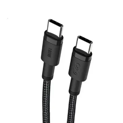 Кабель дата XO NB-Q199 Type-C to Type-C (100W) 1м Чёрный