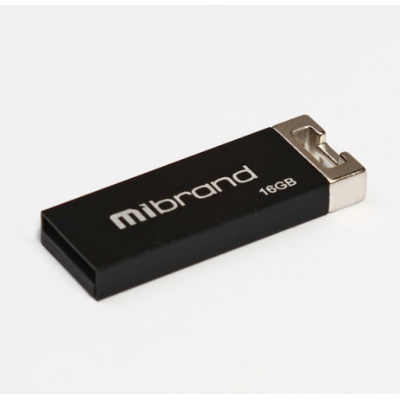 Флеш пам\'ять USB 16Gb Mibrand Chameleon USB 2.0 Black, Чорний
