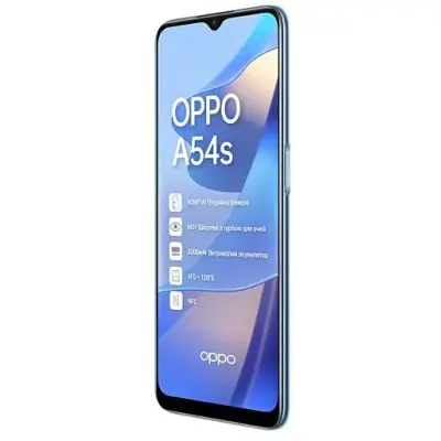 Смартфон Oppo A54s 4/128 Pearl Blue, синій Смартфон Oppo A54s 4/128 Pearl Blue, синій