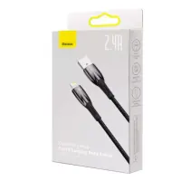 Кабель дата Baseus Glimmer Lightning 1м Черный Кабель дата Baseus Glimmer Lightning 1м Черный