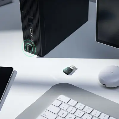 Bluetooth адаптер USB BT Adapter Baseus BA07 Black, Чорний