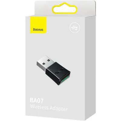 Bluetooth адаптер USB BT Adapter Baseus BA07 Black, Чорний