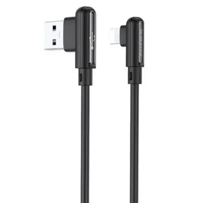 Кабель дата Borofone BX58 USB Type A - Lightning 1м Чёрный Кабель дата Borofone BX58 USB Type A - Lightning 1м Чёрный