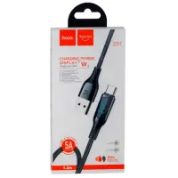Кабель дата Hoco S51 Type-C 1.2м Чёрный